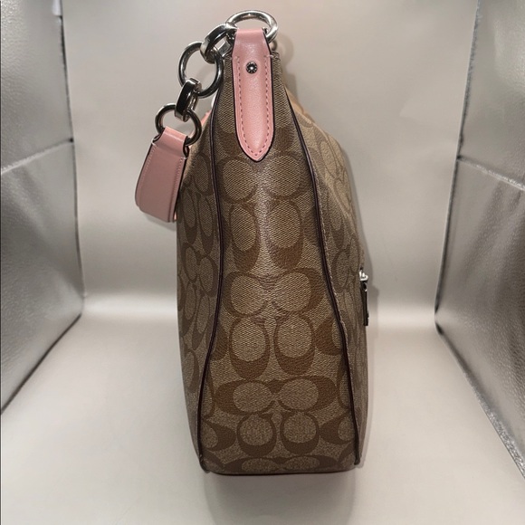 Coach Elle Hobo/Crossbody Signature Khaki Blossom - Picture 6 of 11